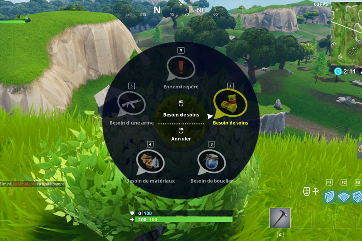 Fortnite : Messagerie avec des emotes en jeu